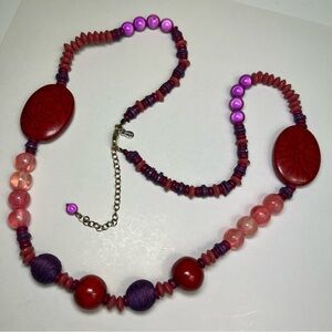 Vintage Chico's Statement Necklace Multi Colors Beads